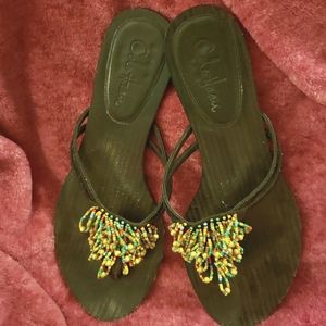 Cole Haan leather thong sandals